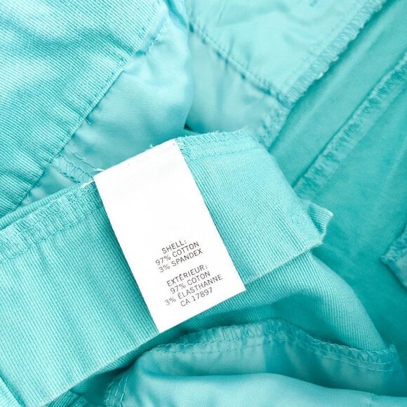Banana Republic Women's Martin Fit Turquoise Shorts Cuffed Size 12 - Picture 4 of 9